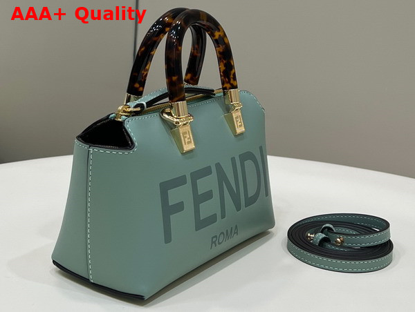 Fendi By the Way Mini Mint Green Leather Small Boston Bag Replica