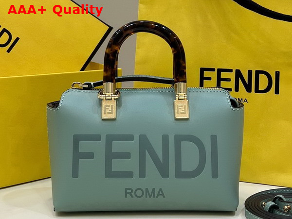 Fendi By the Way Mini Mint Green Leather Small Boston Bag Replica