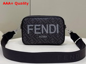 Fendi Camera Case Black FF Fabric Bag Replica