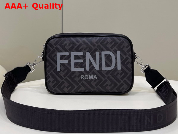 Fendi Camera Case Black FF Fabric Bag Replica