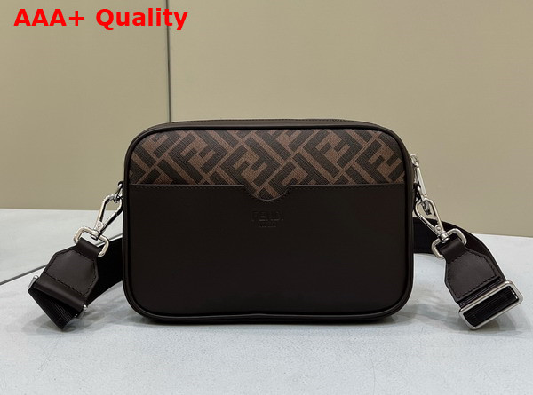 Fendi Camera Case Brown FF Fabric Bag Replica