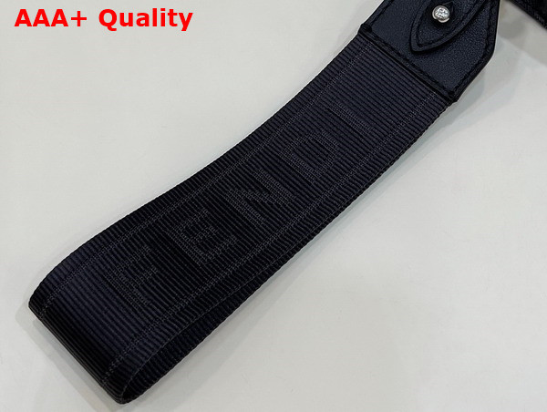 Fendi Clutch Pack Black FF Fabric Pouch Replica