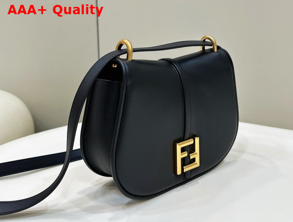 Fendi Cmon Medium Black Leather Bag Replica