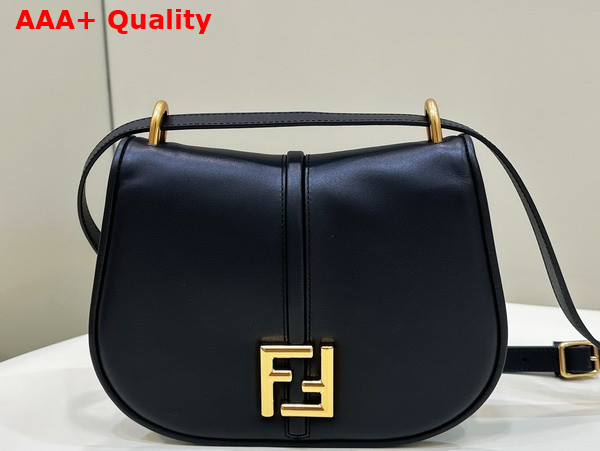 Fendi Cmon Medium Black Leather Bag Replica