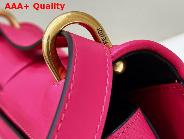Fendi Cmon Medium Fuchsia Leather Bag Replica