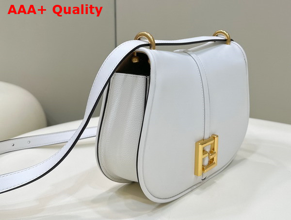 Fendi Cmon Medium White Leather Bag Replica