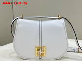 Fendi Cmon Medium White Leather Bag Replica