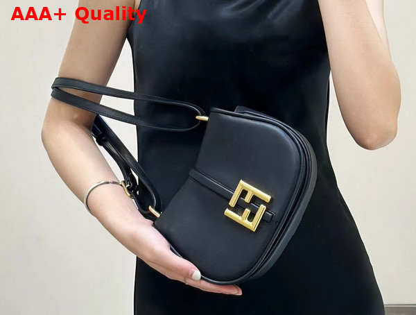 Fendi Cmon Small Black Leather Bag Replica