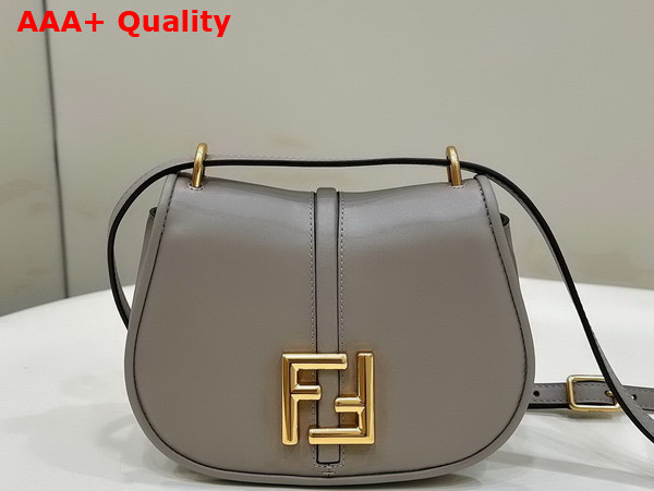 Fendi Cmon Small Dove Grey Smooth Leather and Full Grain Leather Bag Replica