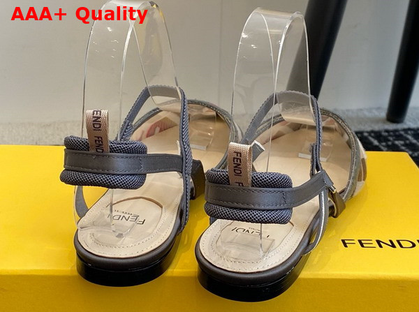 Fendi Colibri Lite Multicolor Mesh Flat Slingbacks Multicolor Replica