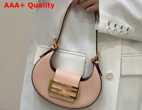 Fendi Cookie Pink Leather Mini Bag Replica