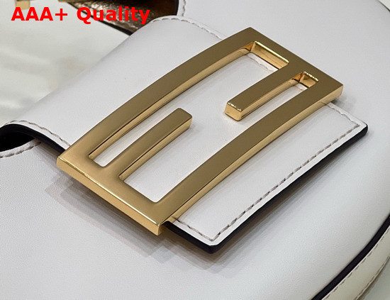 Fendi Cookie White Leather Mini Bag Replica