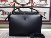 Fendi Dotcom Black Leather Handbag and Blue Clutch Bag for Sale