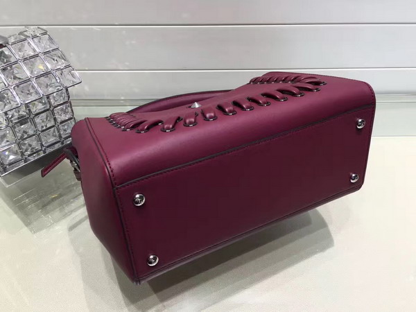 Fendi Dotcom Bordeaux Leather for Sale