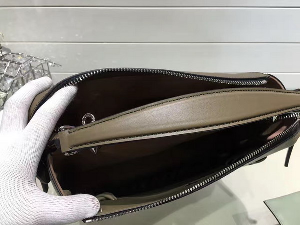 Fendi Dotcom Grey Leather Handbag for Sale