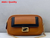 Fendi Easy 2 Baguette Bag in Brown Leather Replica