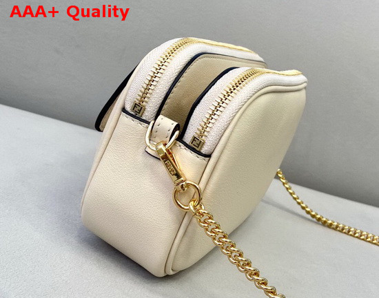 Fendi Easy 2 Baguette Bag in White Leather Replica