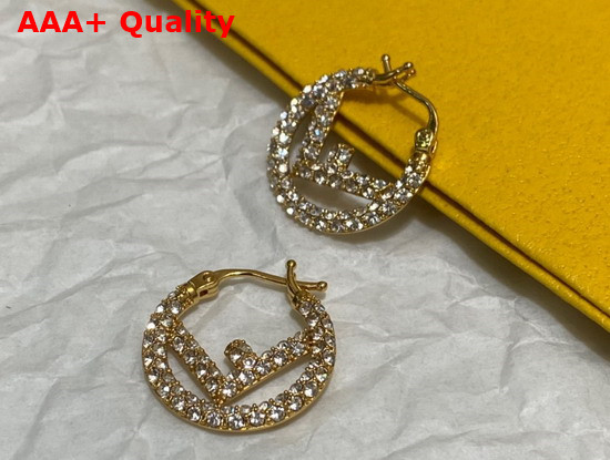 Fendi F Is Fendi Earrings Gold Colored Earrings Replica