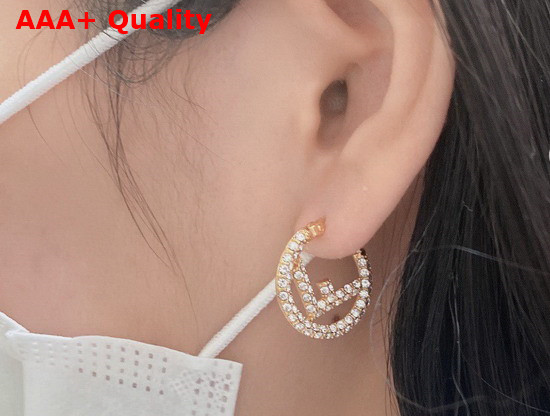 Fendi F Is Fendi Earrings Gold Colored Earrings Replica