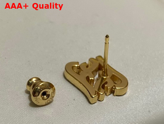 Fendi F Is Fendi Earrings Gold Replica