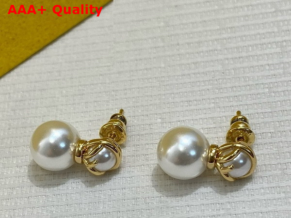 Fendi F is Fendi Earrings in Gold Colored Metal Replica