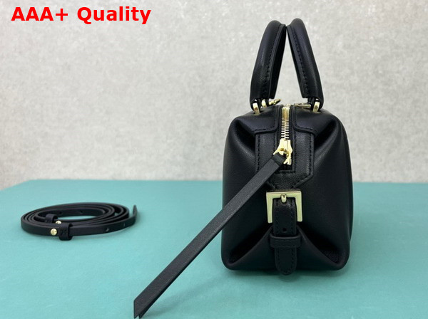 Fendi FF Cube Black Nappa Leather Mini Bag Replica