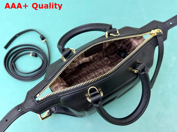Fendi FF Cube Black Nappa Leather Mini Bag Replica