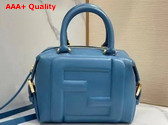 Fendi FF Cube Blue Nappa Leather Mini Bag Replica