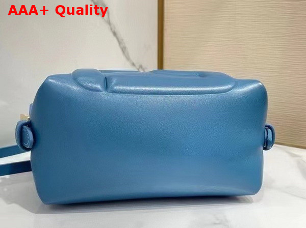 Fendi FF Cube Blue Nappa Leather Mini Bag Replica