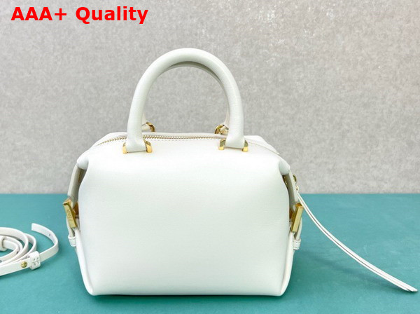 Fendi FF Cube Ice White Nappa Leather Mini Bag Replica