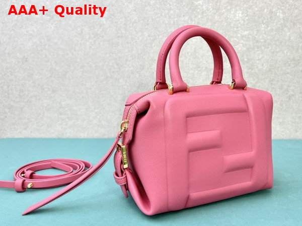Fendi FF Cube Pink Nappa Leather Mini Bag Replica