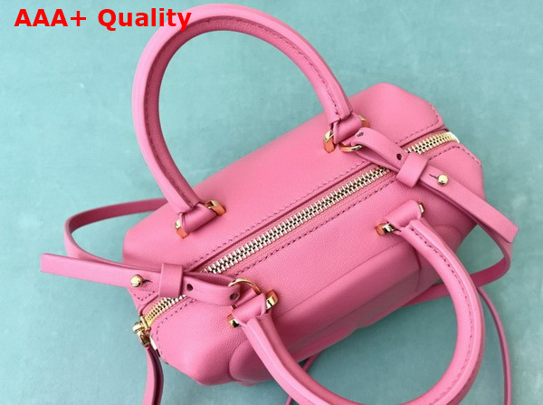 Fendi FF Cube Pink Nappa Leather Mini Bag Replica