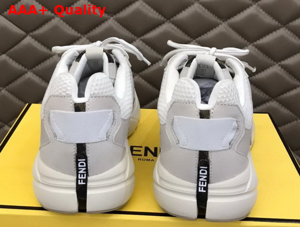 Fendi Faster Trainers Beige Nubuck Leather Low Tops Replica