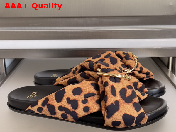 Fendi Feel Slides in Multicolor Satin Replica