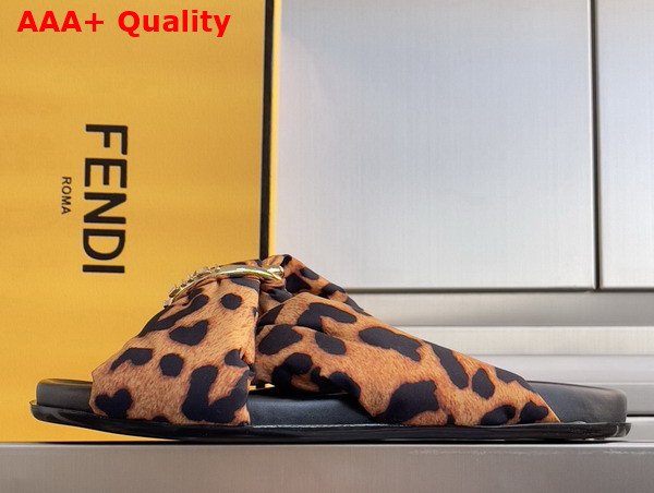 Fendi Feel Slides in Multicolor Satin Replica