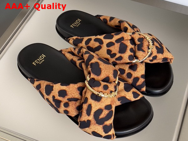 Fendi Feel Slides in Multicolor Satin Replica