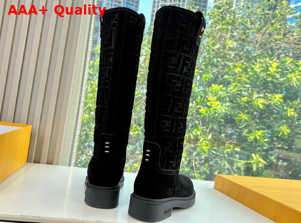 Fendi Filo Black Suede Boots Replica