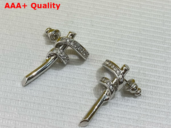 Fendi Filo Earrings Silver Colored Metal Earrings Replica