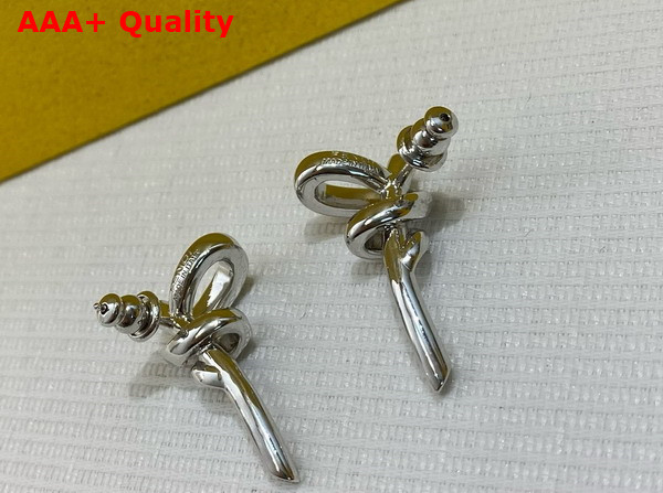 Fendi Filo Earrings Silver Colored Metal Earrings Replica