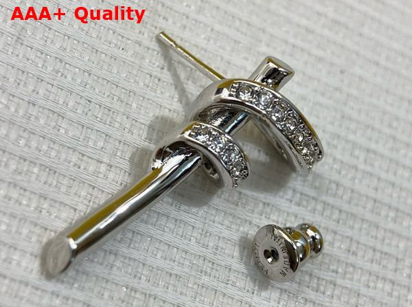 Fendi Filo Earrings Silver Colored Metal Earrings Replica