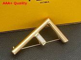 Fendi First Brooch Gold Colored Brooch Replica
