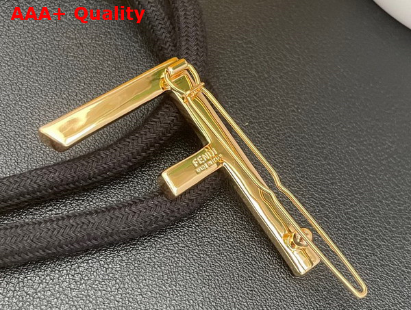 Fendi First Hair Clip Gold Colored Hair Clip Replica