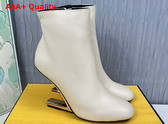 Fendi First High Heeled Boots in Beige Nubuck Leather Replica