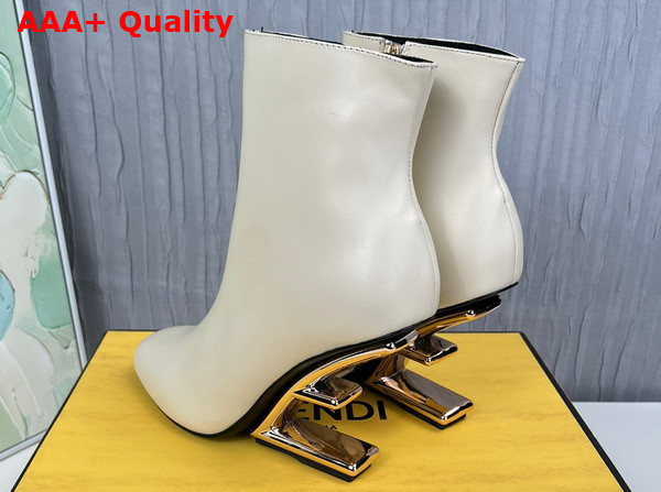 Fendi First High Heeled Boots in Beige Nubuck Leather Replica