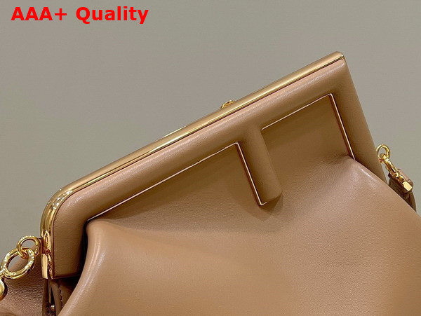 Fendi First Medium Beige Leather Bag Replica