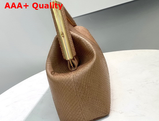 Fendi First Medium Beige Python Bag Replica