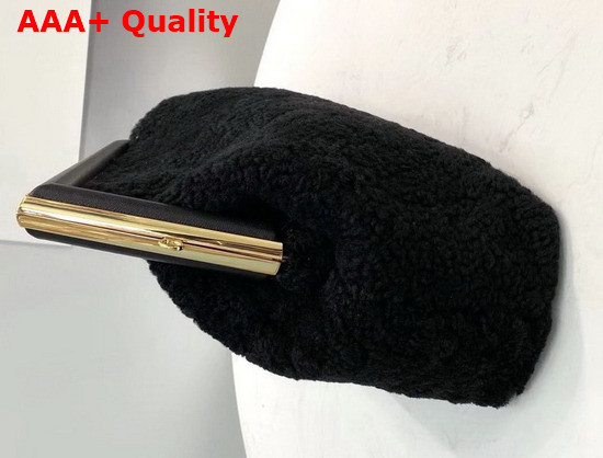 Fendi First Medium Black Sheepskin Bag Replica