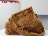 Fendi First Medium Brown Mink Fur Bag Replica