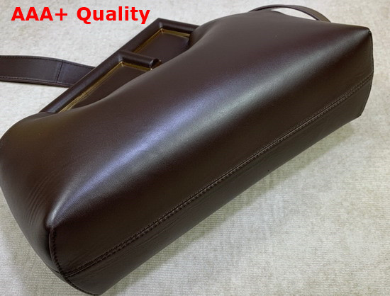Fendi First Medium Dark Brown Leather Bag Replica