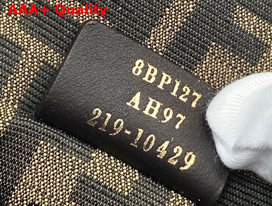 Fendi First Medium Dark Brown Python Leather Bag Replica